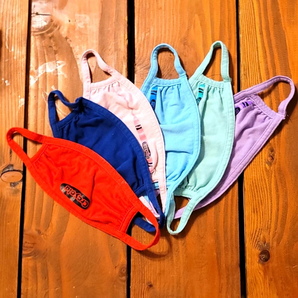 New 6 Crayola Childs‎ Face Masks